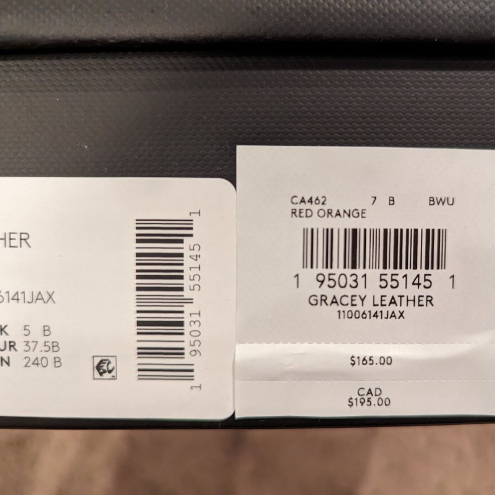 COACH Gracey Leather Red Orange Sandal Size 7 NEW WITH BOX - Picture 11 of 12